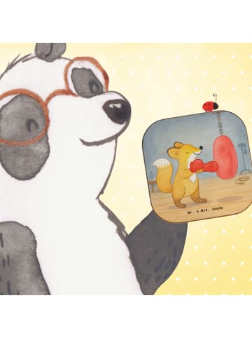 Mr. & Mrs. Panda Untersetzer Fuchs Boxen Design ohne Spruch in Weiß