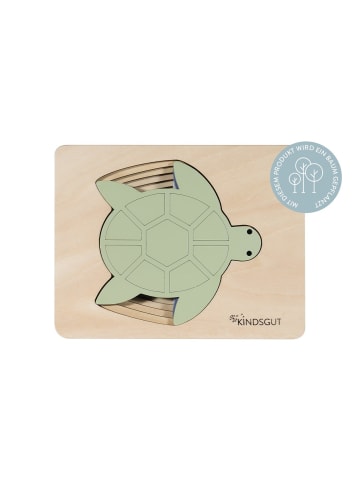 Kindsgut  Tier-Puzzle aus Holz in Schildkröten-Design