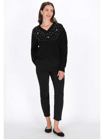 Usha Women Sweater in black melange