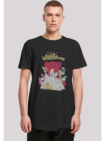 F4NT4STIC Long Cut T-Shirt Alice In Wonderland Retro Poster' in schwarz