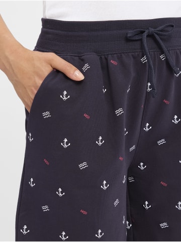 Franco Callegari Sweatshorts in marine weiß