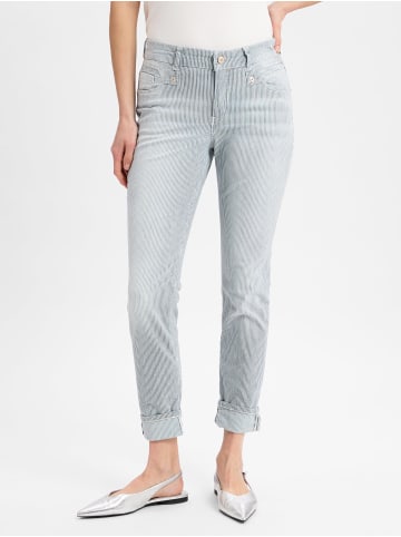 MAC HOSEN Hose Rich Slim in blau weiß