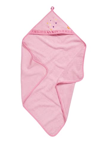 Playshoes Frottee-Kapuzentuch Einhorn in Rosa