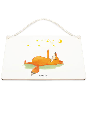Mr. & Mrs. Panda Deko Schild Fuchs Sterne ohne Spruch in Transparent