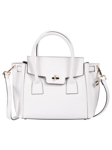 Florence Florence Handtasche Leder weiß ca. 30cm