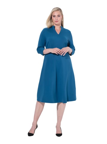 Ulla Popken Jerseykleid in petrolblau