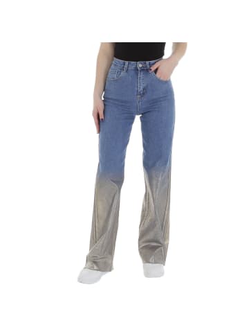Ital-Design Jeans in Blau und Silber