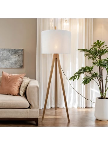 Licht-Erlebnisse Stehlampe (B)50 x (L)50 x (H)145 cm in Kiefer Weiß