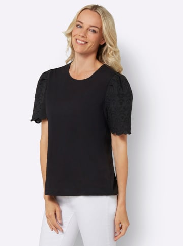 Sieh an! Kurzarmshirt in schwarz