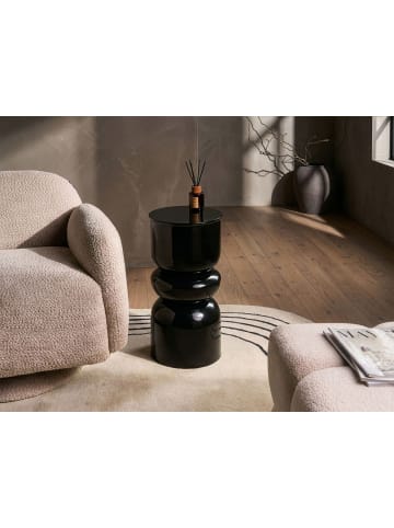 Beliani Beistelltisch PAGE in Schwarz - (W) 31 x (H) 58 x (L) 31 cm