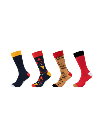 Fun Socks Socken 4er Pack graphics in jester red