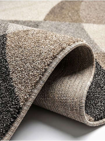 KADIMA DESIGN Kurzflorteppich Abstrakt pflegeleicht Wohnzimmer Schlafzimmer Modern in Beige