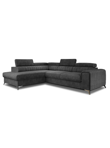 MF Design Lauryn Recamiere Links in Anthrazit -  (L) 205 x (B) 278 x (H) 92 cm