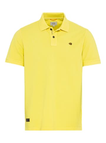 Camel Active Piqué Poloshirt aus zertifiziertem Organic Cotton in Gelb