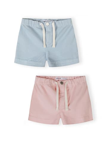 Minoti 2-er Pack Shorts 30SHORT165 in hellblau