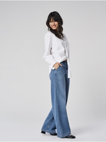ONLY Jeans mit weitem Bein in Medium Blue Denim