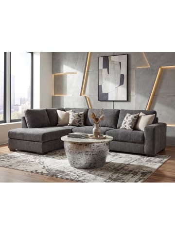 FineBuy Couchtisch in Silber / Marmor / 60x60x34