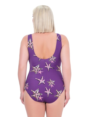 Ulla Popken Badeanzug in violett
