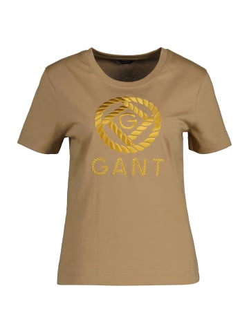 Gant T-Shirt 1er Pack in Beige