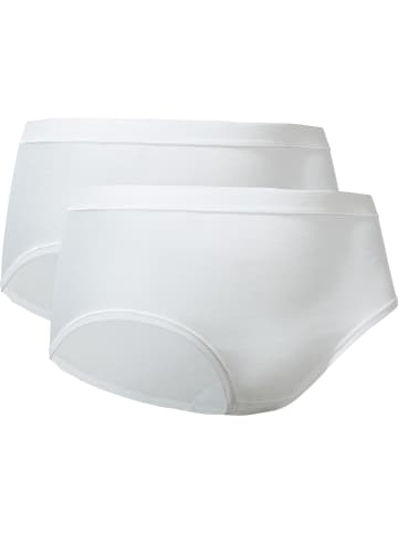 Con-ta Baumwolle, Feinripp Taillenslip 2er-Pack in weiß