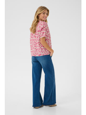 Cream Langarm-Hemd CRBellis Straight fit in Sepia Pink Leopard