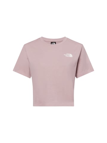 The North Face T-Shirt Simple Dome Cropped in altrosa weiß - 0004