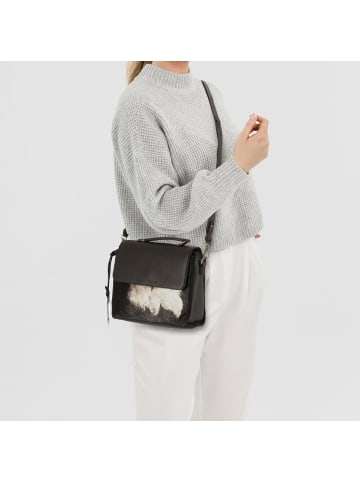 Cowboysbag Seattle Handtasche Leder 25 cm black-gold hair on