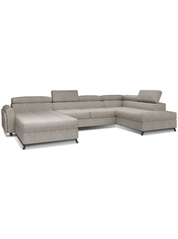 MF Design Joseppe Recamiere Rechts in Beige -  (L) 200 x (B) 360 x (H) 92 cm