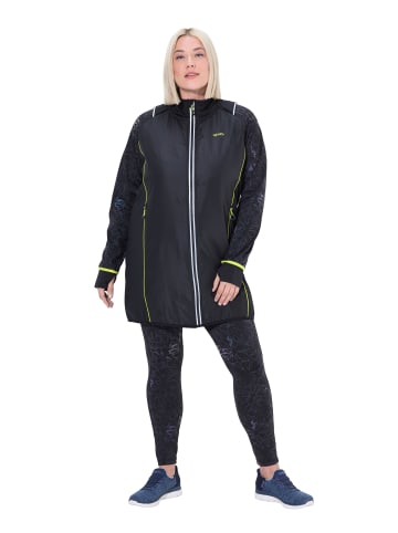 Ulla Popken Sweatjacke in schwarz