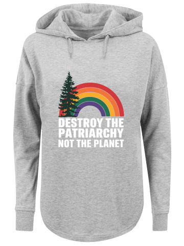 F4NT4STIC Oversized Hoodie Internationaler Frauentag Feminismus und Umwelt in grau