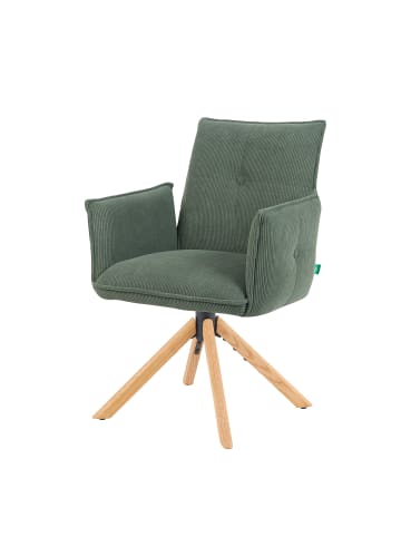 DUBI Möbel 2er-Set: Drehstuhl Mika-Paul in Grün - (B)60 x (H)88 x  (T)63 cm