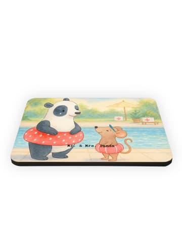 Mr. & Mrs. Panda Pinnwand Magnet Otter Schwimmen Design ohne Spruch in Weiß