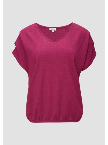 s.Oliver T-Shirt in 4482_fuchsia