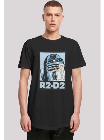 F4NT4STIC Long Cut T-Shirt Star Wars R2-D2 Poster in schwarz