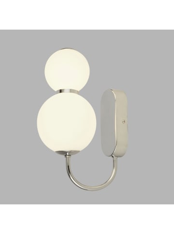 Licht-Erlebnisse Wandlampe EEK F (B)12 x (H)28 cm in Chrom Weiß