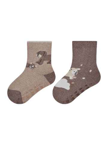 Sterntaler ABS Socken 2er-Pack Bauernhof in beige