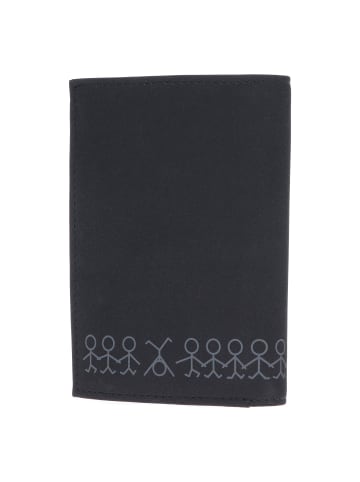 oxmox New Cryptan Geldbörse RFID Schutz 13 cm in schwarz-jumping jack 2.0grey