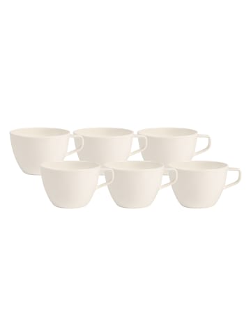 Villeroy & Boch 6er Set Café au Lait Tassen Artesano Original 260 ml in weiß