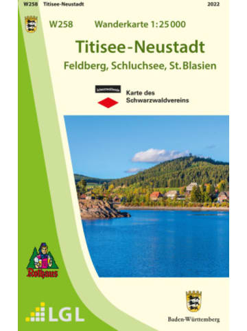 Landesamt für Geoinformation BW Landkarte/Globus - Topographische Wanderkarte Baden-Württemberg Titisee-Ne