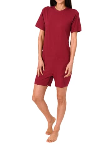 NORMANN Pflegeoverall kurzarm Reißverschluss Bein - 88660 in beere