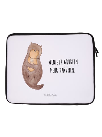 Mr. & Mrs. Panda Notebook Tasche Otter Muschel mit Spruch in Weiß