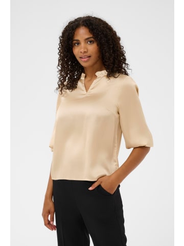 Kaffe Langarm-Bluse KAamara Regular fit in Oxford Tan