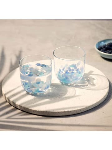 like. by Villeroy & Boch 4er Set Wasser- und Longdrinkglas-Set Like Confetti in blau