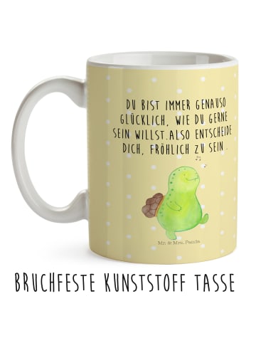 Mr. & Mrs. Panda Trinklernbecher Schildkröte Pfeifen mit Spruch in Gelb Pastell
