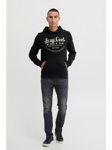 BLEND Kapuzenpullover Sweatshirt in Schwarz