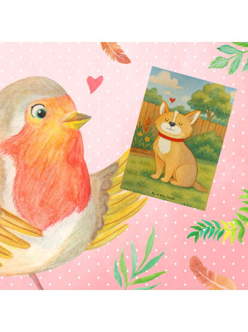 Mr. & Mrs. Panda Beileidskarte Hund Glück Design ohne Spruch in Weiß