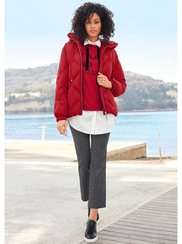 MADELEINE Stretchhose in ausgestellter 7/8-Form in schwarz / weiß