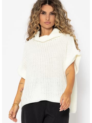 SASSYCLASSY Pullunder mit Turtleneck in Offwhite