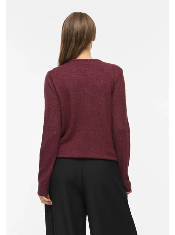 Vila Dünner Strickpullover Basic Stretch Sweater VIRIL in Rot-3