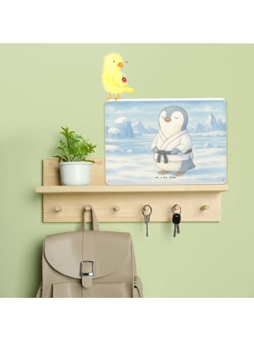 Mr. & Mrs. Panda tafel Pinguin Karate Design ohne Spruch in Weiß